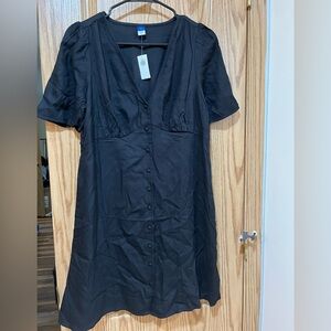 Old Navy crepe button down mini dress